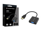 Conceptronic ABBY20B adaptador de cable de vídeo 0,25 m HDMI tipo A (Estándar) VGA (D-Sub) Negro (4)