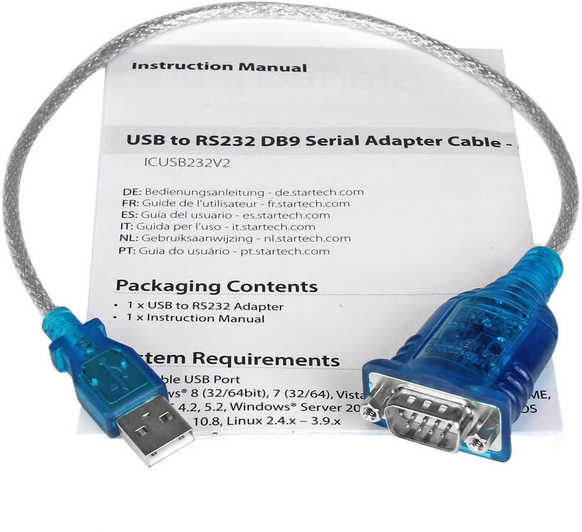 Startech ICUSB232V2 - Macho a Macho, Conversor Compatible con Windows 8 (2)