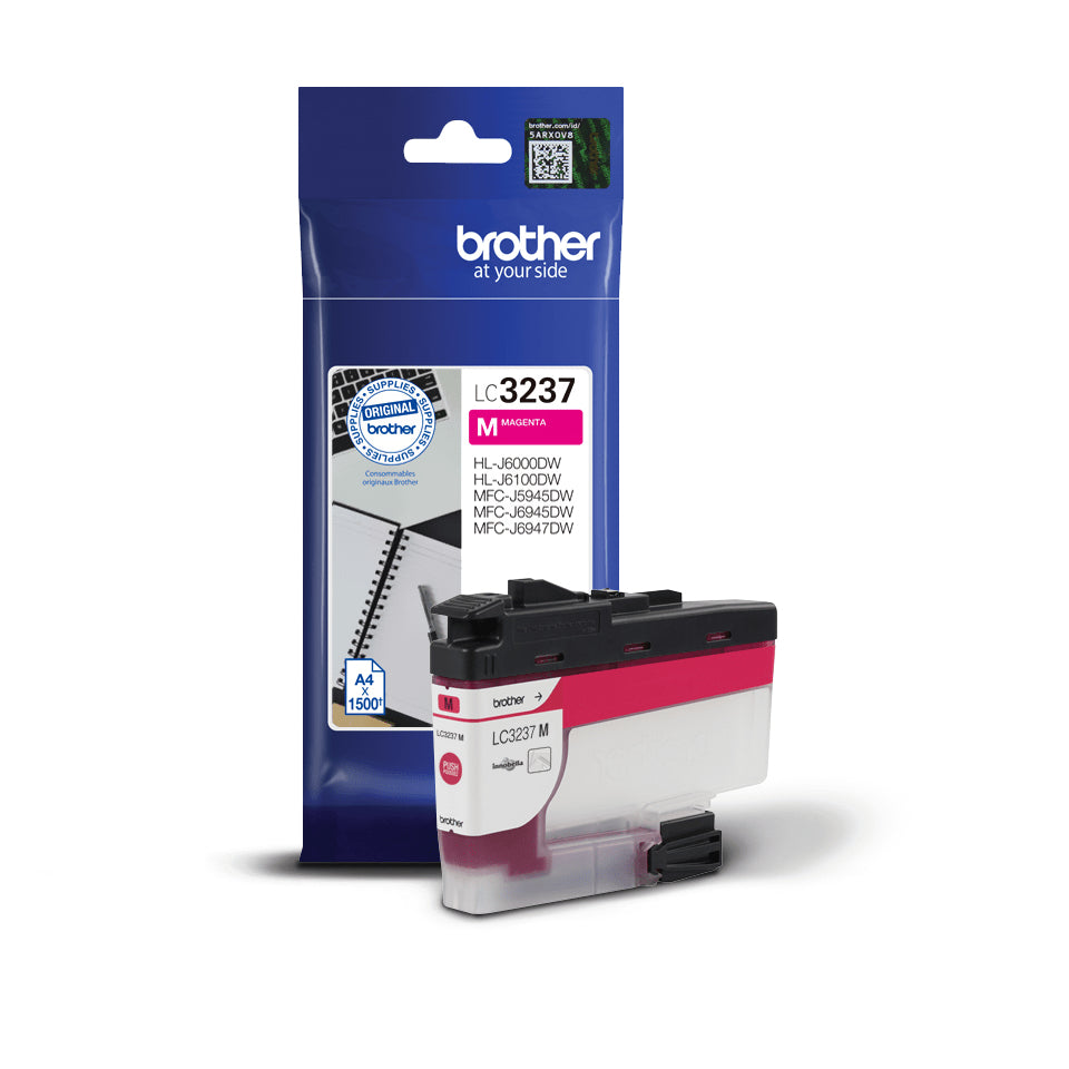 Brother LC3237M cartucho de tinta 1 pieza(s) Original Rendimiento estándar Magenta (3)