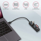 Axagon HMA-CR3A base para portátil y replicador de puertos Alámbrico USB 3.2 Gen 1 (3.1 Gen 1) Type-A Negro (4)
