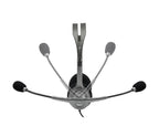 Logitech H110 Auriculares Alámbrico Diadema Oficina/Centro de llamadas Gris (981-000271-411734)