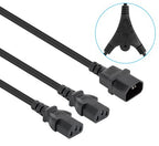 Manhattan 157469 cable de transmisión Negro 1,8 m C14 acoplador Acoplador C13 2 x (2)