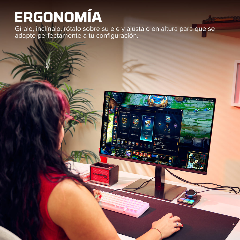 HP HyperX OMEN OLED 27 inch QHD 240Hz Gaming Monitor - OMEN OLED 27q pantalla para PC 68,6 cm (27") Quad HD Negro (7)
