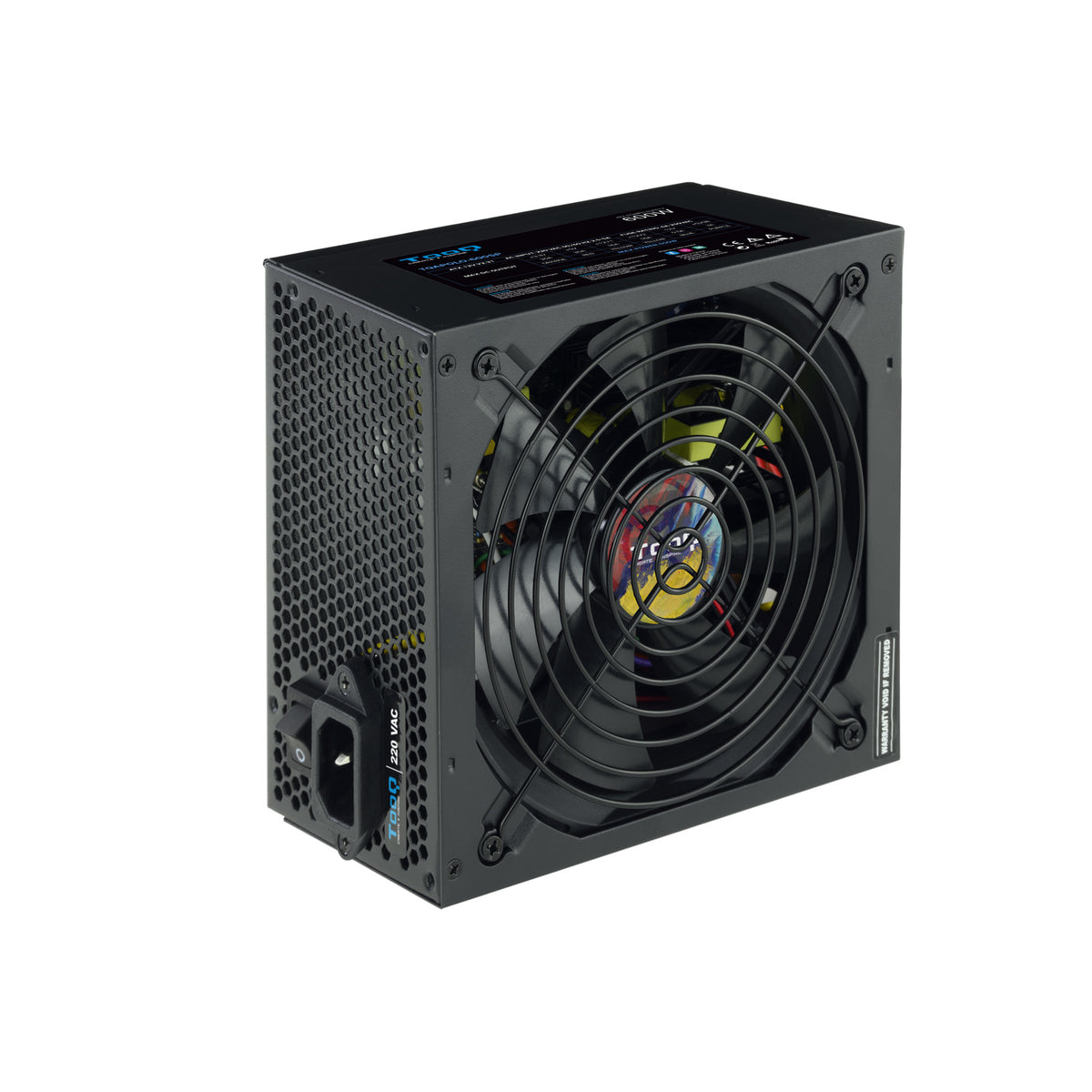 TooQ TQAPOLO-600SP unidad de fuente de alimentación 600 W 20+4 pin ATX ATX Negro (2)