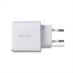 Lindy 73424 cargador de dispositivo móvil Universal Blanco Corriente alterna Carga rápida Interior (6)