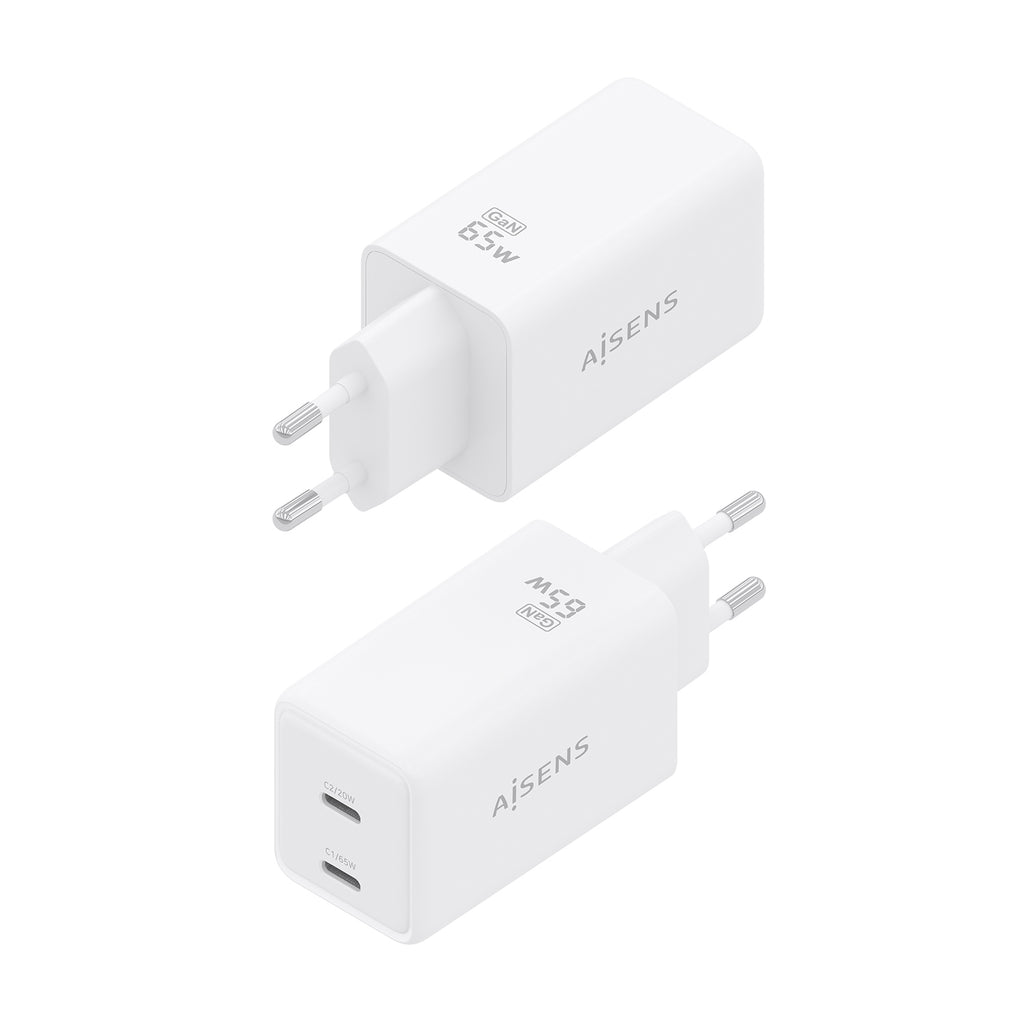 AISENS ASCH-65W2P078-W cargador de dispositivo móvil Cámara digital, Teléfono móvil, Portátil, Smartphone, Tableta, Universal Corriente alterna Carga rápida Interior (4)