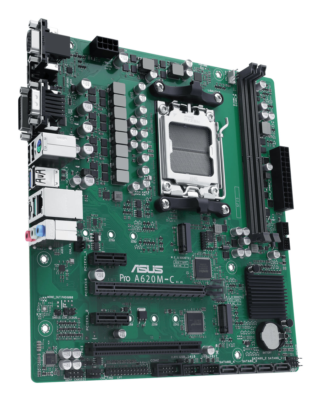 ASUS PRO A620M-C-CSM AMD A620 Zócalo AM5 micro ATX (5)