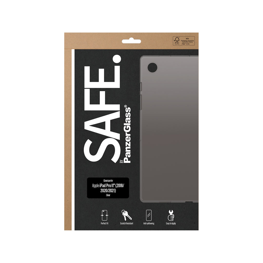 PanzerGlass SAFE. by ® ClearCase iPad Pro 11'' (2018, 2020-2022) | Bulk funda para teléfono móvil Transparente (3)