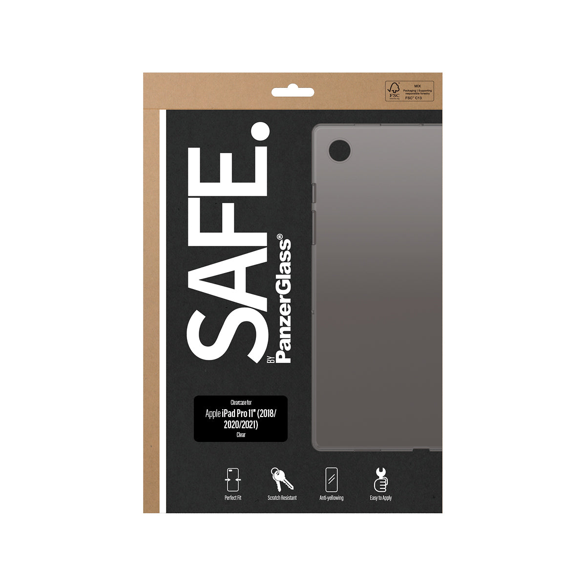 PanzerGlass SAFE. by ® ClearCase iPad Pro 11'' (2018, 2020-2022) | Bulk funda para teléfono móvil Transparente (3)