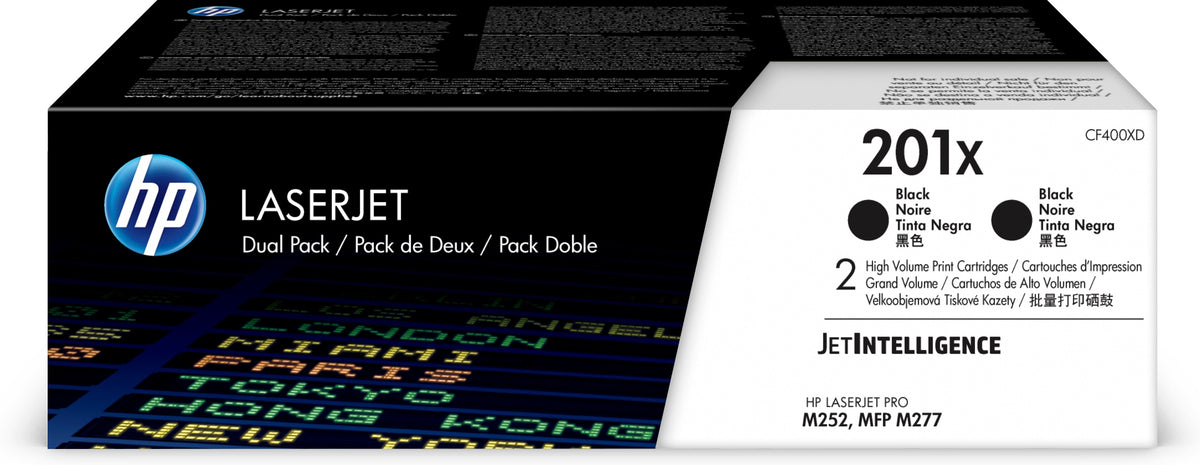 HP 201X 2-pack High Yield Black Original LaserJet Toner Cartridges cartucho de tóner 2 pieza(s) (2)
