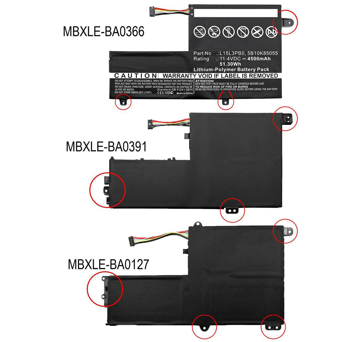 CoreParts MBXLE-BA0127 refacción para laptop Batería (3)