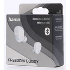 Hama Freedom Buddy Auriculares True Wireless Stereo (TWS) Dentro de oído Llamadas/Música USB Tipo C Bluetooth Gris claro, Blanco (3)