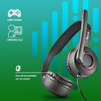 NGS MSX 10 PRO Auriculares Alámbrico Diadema Juego Negro (6)