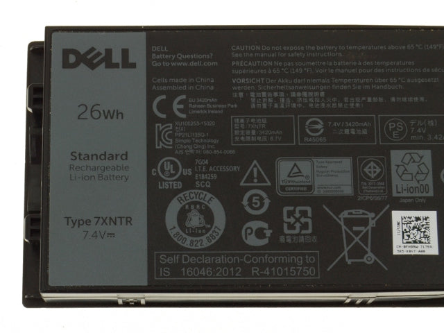 Dell 26Wh batería de iones de litio para 7XNTR