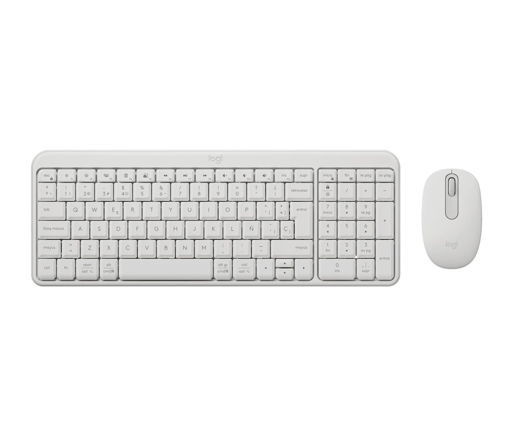Logitech MK250 Combo teclado Ratón incluido Universal RF Wireless + Bluetooth QWERTY Español Blanco (7)