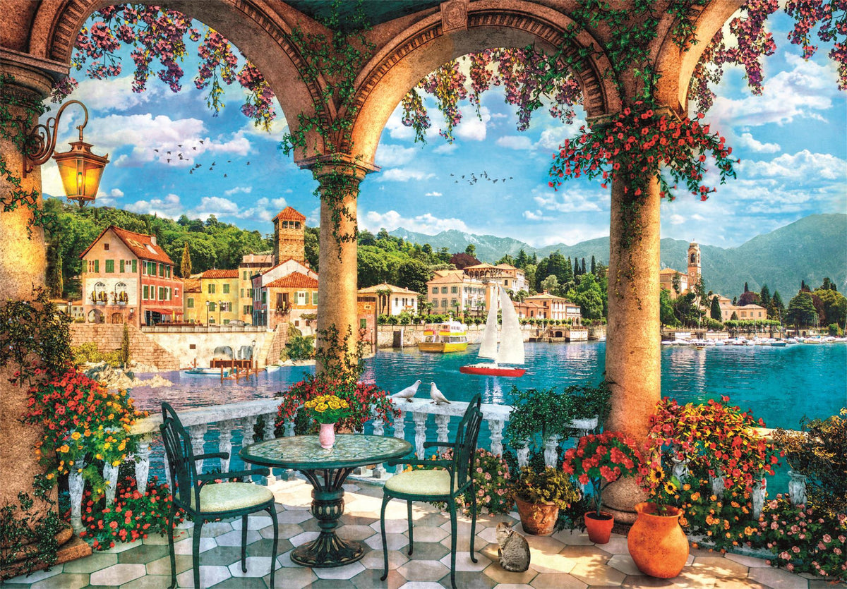 Clementoni 1000 pcs. CB HQC Balcony view of Lake Como (2)