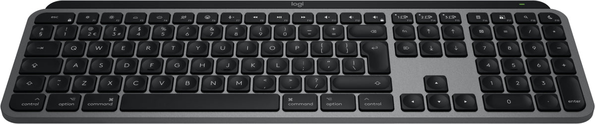 Logitech MX Keys S for Mac teclado Oficina RF Wireless + Bluetooth QWERTY Inglés (920-011635)