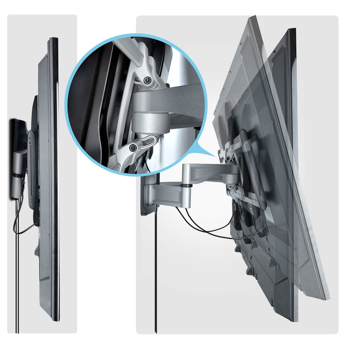 StarTech.com 100AP1-TV-WALL-MOUNT soporte para TV 2,54 m (100") Negro