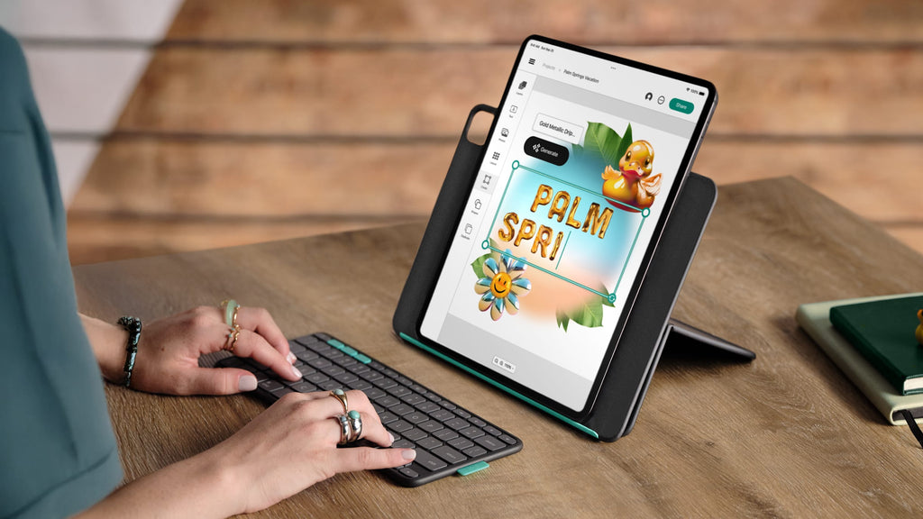 Logitech Flip Folio QWERTY Bluetooth Grafito (920-013387)