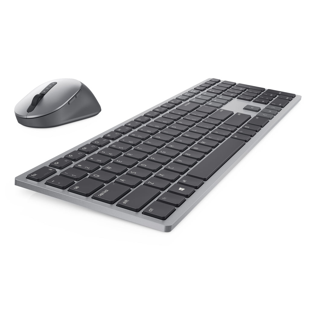 DELL KM7321W teclado Ratón incluido Oficina RF Wireless + Bluetooth Checa, Eslovaco Gris, Titanio (4)