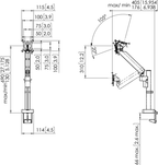 Sop pared Vogel's MOMO 4127W Motion Plus (5)