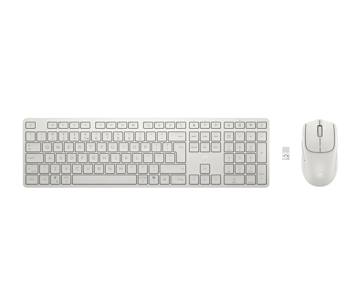 HP Multi-Device Dual-Mode Mouse and Keyboard Combo 490C teclado Ratón incluido Hogar RF Wireless + Bluetooth Blanco (4)