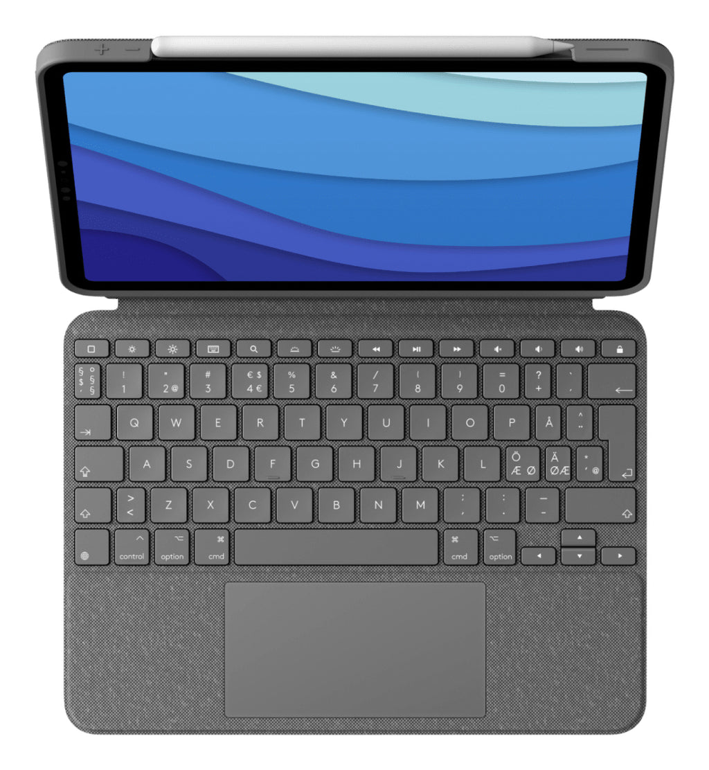 Logitech Combo Touch QWERTY Nórdico Smart Connector Gris (2)