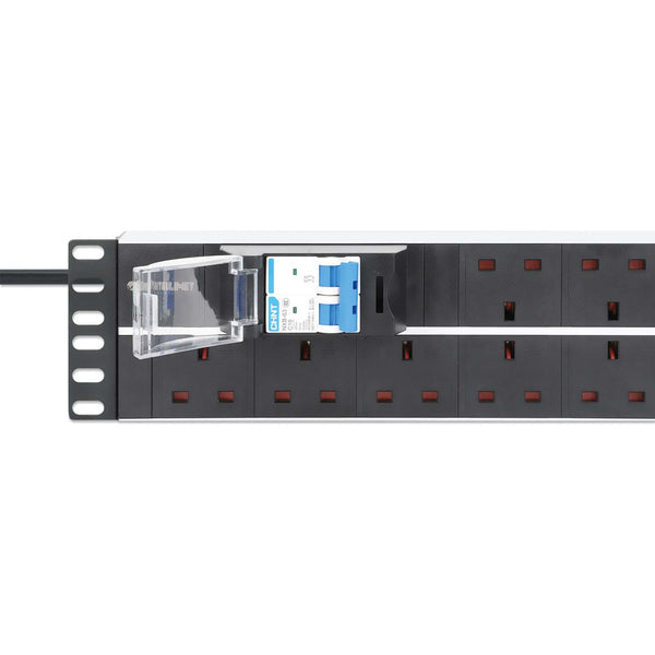 Intellinet 715607 unidad de distribución de energía (PDU) 13 salidas AC 2U Negro, Blanco (4)