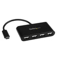 StarTech.com ST4200MINIC hub de interfaz USB 2.0 Type-C 480 Mbit/s Negro