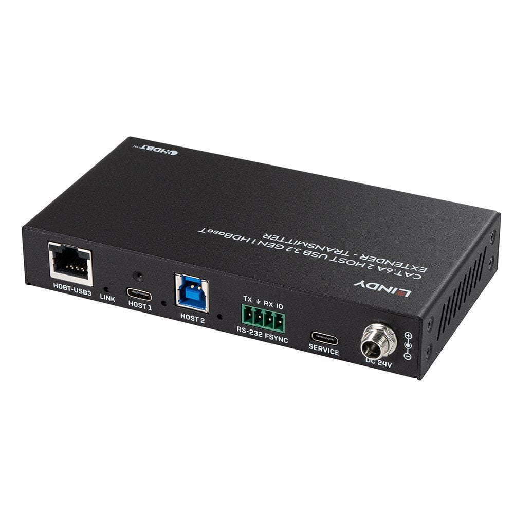 Lindy 43421 ampliador de red Transmisor y receptor de red Negro (3)