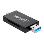 Manhattan 102735 lector de tarjeta USB 3.2 Gen 1 (3.1 Gen 1) Type-A/Type-C Negro, Transparente (3)