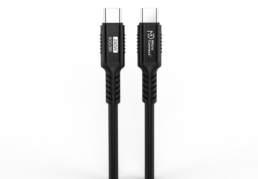 Microconnect MC-USB4-CC80LQ-0.50 cable USB USB4 Gen 3x2 0,5 m USB C 240 W Negro (3)