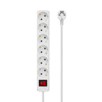 Microconnect GRU0063W base múltiple 3 m 6 salidas AC Interior Blanco (3)