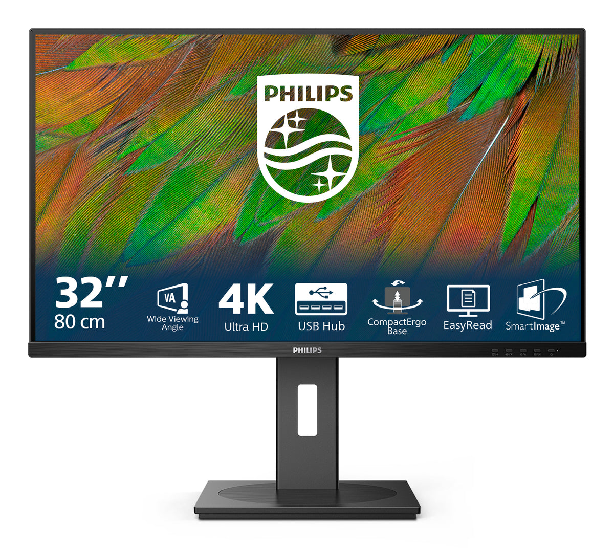 Philips 3000 series 32B1N3800/00 pantalla para PC 80 cm (31.5") 3840 x 2160 Pixeles 4K Ultra HD LCD Negro (2)