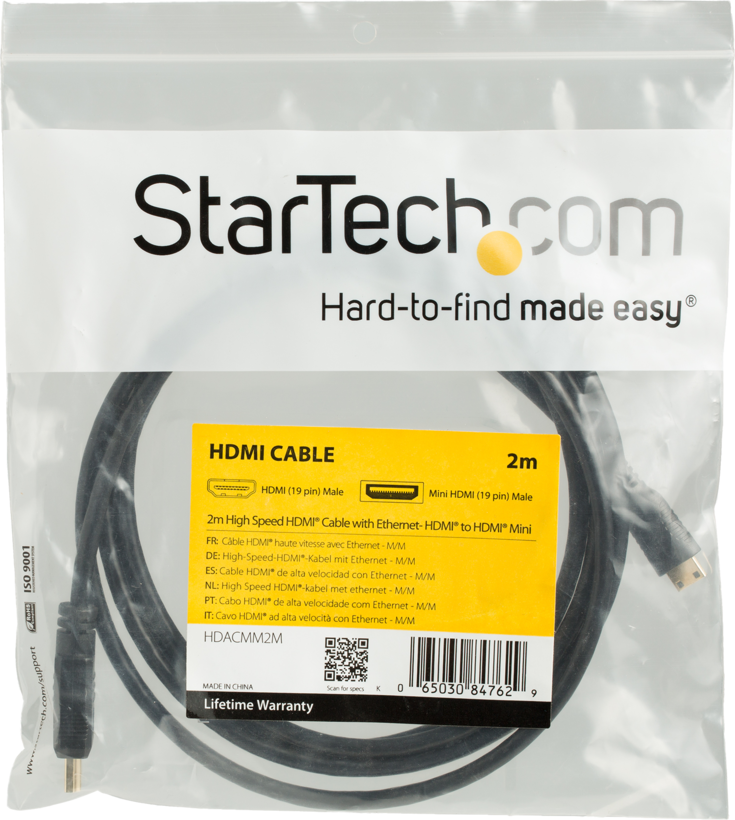Startech HDACMM2M - HDMI a Mini HDMI, Macho a Macho, Cable HDMI con Ethernet (2)