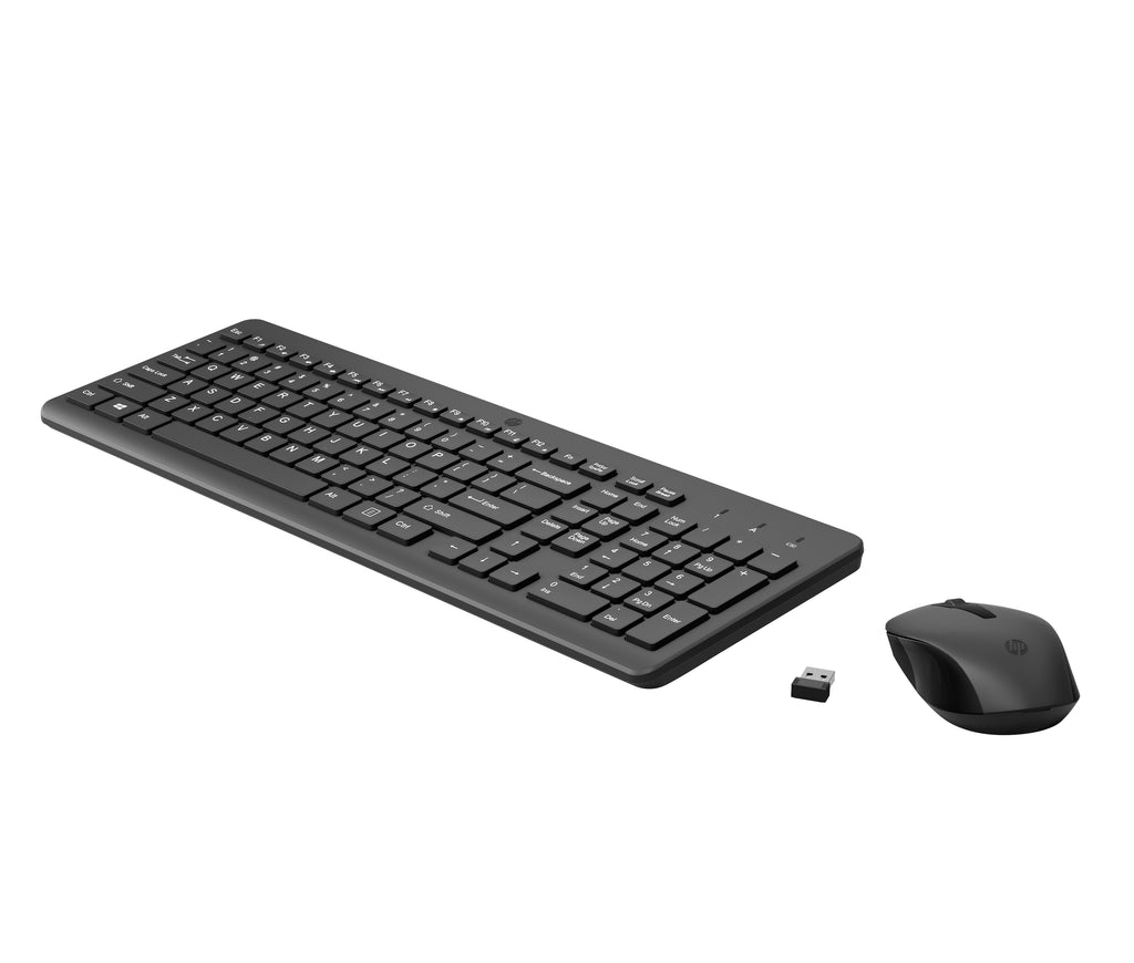 HP 300 Wireless Mouse and Keyboard Combination teclado Ratón incluido Universal RF inalámbrico Negro (8)