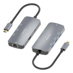 AISENS ASUC-6P019-GR base para portátil y replicador de puertos Alámbrico USB 3.2 Gen 1 (3.1 Gen 1) Type-C (4)