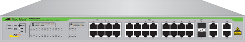 Switch Allied Telesis AT-FS750/28PS PoE (2)