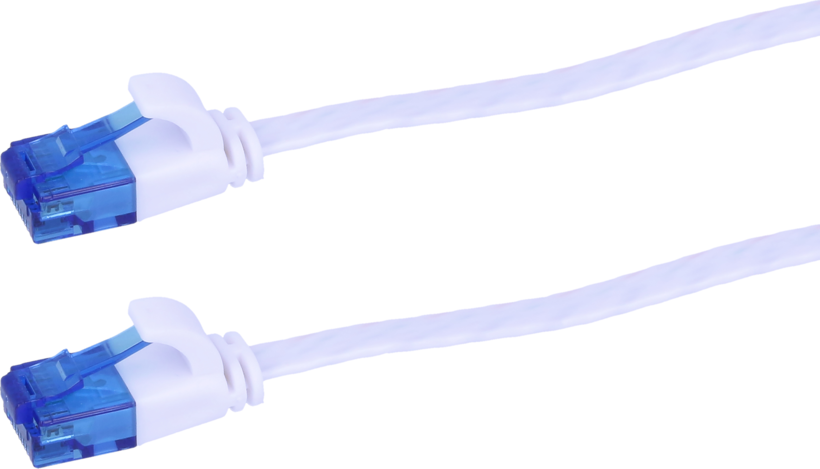 Cable patch plano RJ45 U/UTP Cat6a 2 m