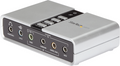 Startech ICUSBAUDIO7D - USB B, Mini-Jack, Tarjeta de sonido, 48 kHz, 7.1