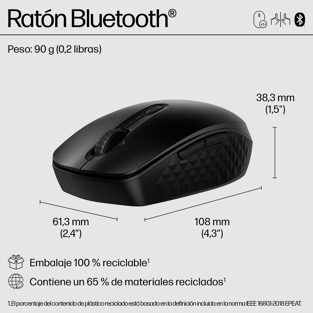 HP 425 Programmable Wireless Mouse ratón Ambidextro 4000 DPI (3)