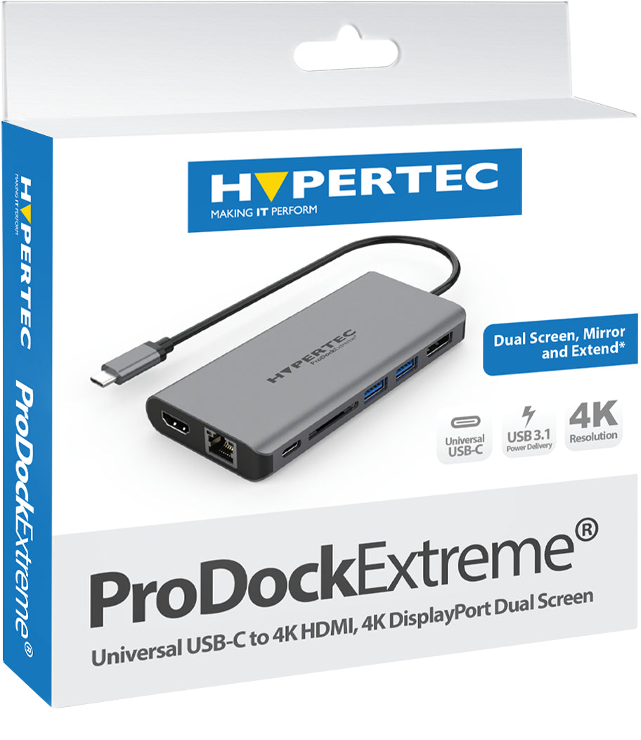 Hypertec ProDock ProDockExtreme Gen2 Alámbrico USB 3.2 Gen 1 (3.1 Gen 1) Type-C Plata (2)