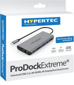 Hypertec ProDock ProDockExtreme Gen2 Alámbrico USB 3.2 Gen 1 (3.1 Gen 1) Type-C Plata (2)