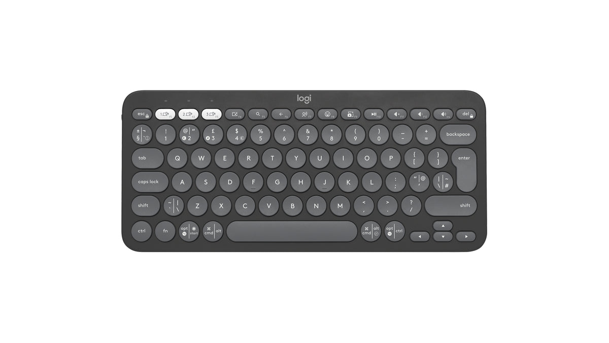 Logitech Pebble Keys 2 K380s teclado Universal Bluetooth QWERTY Inglés del Reino Unido Grafito