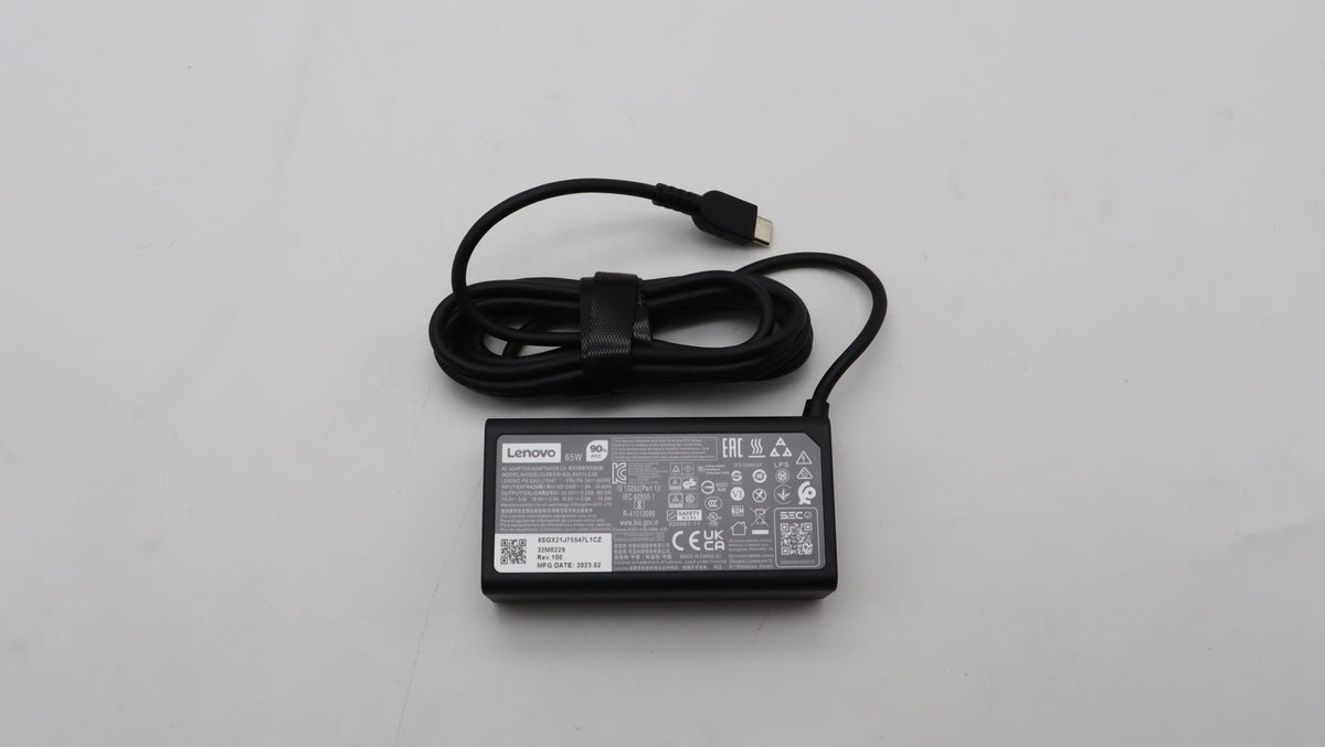 Lenovo 5A11J62092 adaptador e inversor de corriente Interior 65 W Negro (2)
