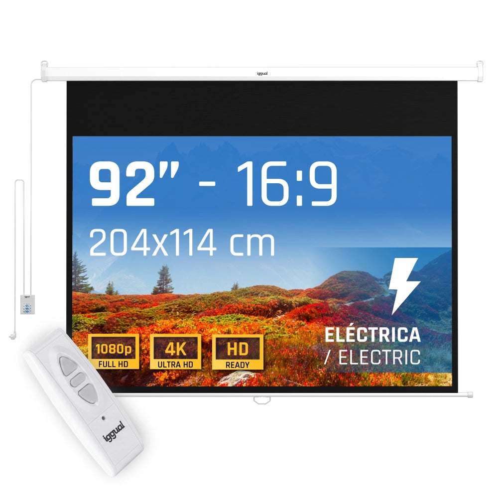 iggual PSIPS203 pantalla de proyección 2,34 m (92")