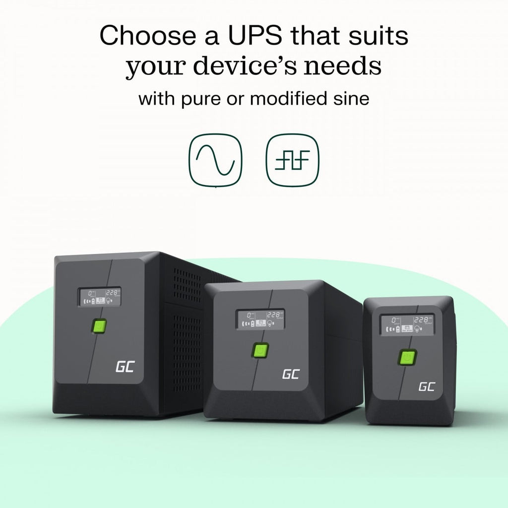 Green Cell Onduleur UPS 750VA 480W PowerProof avec LCD (5)
