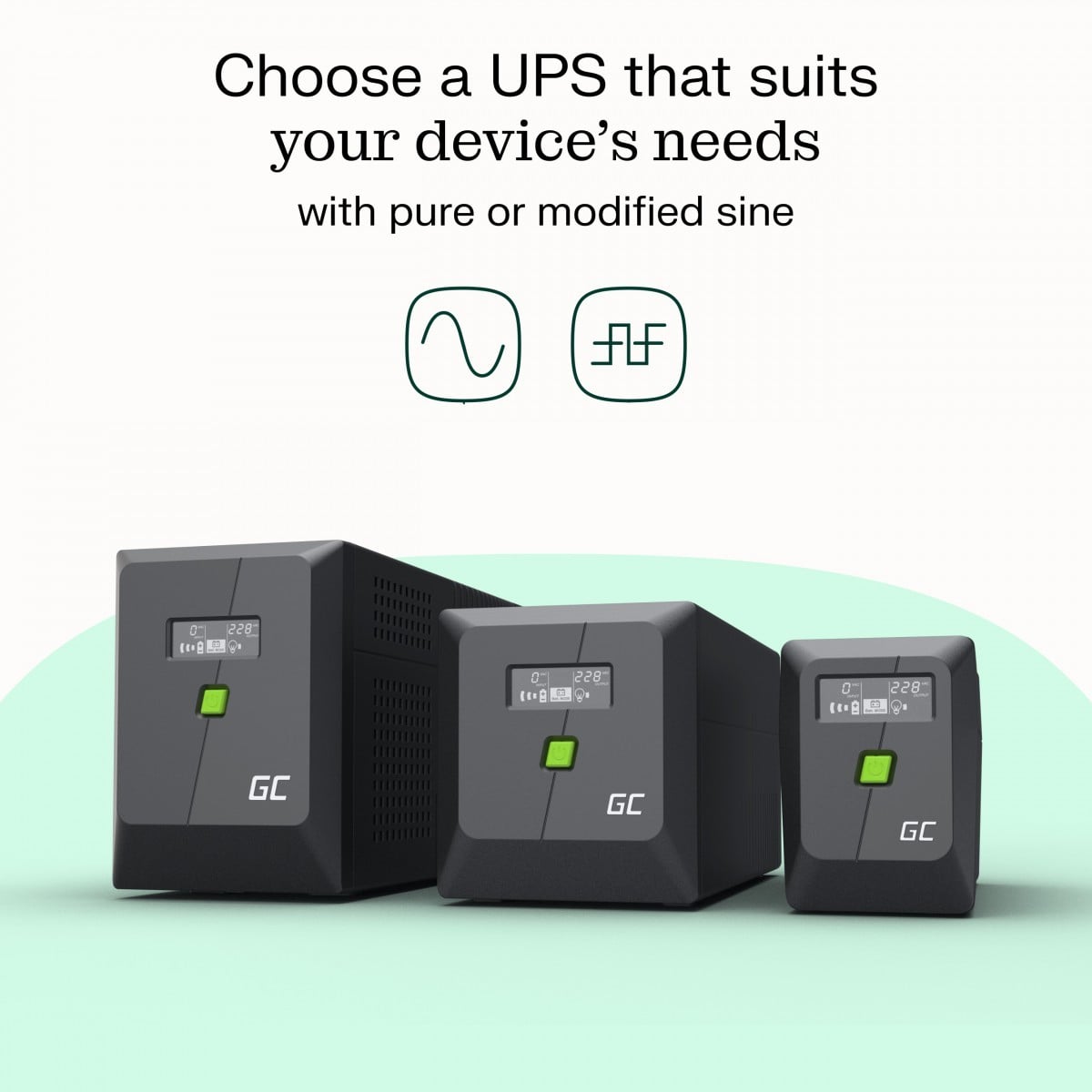 Green Cell Onduleur UPS 750VA 480W PowerProof avec LCD (5)