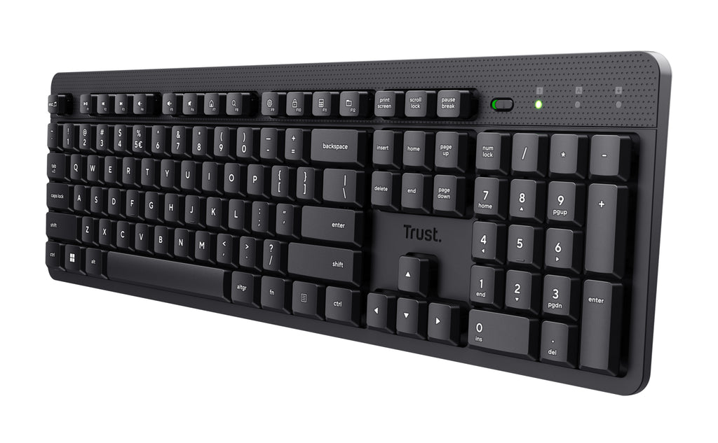 Trust Ody II teclado Oficina RF inalámbrico QWERTY Nórdico Negro