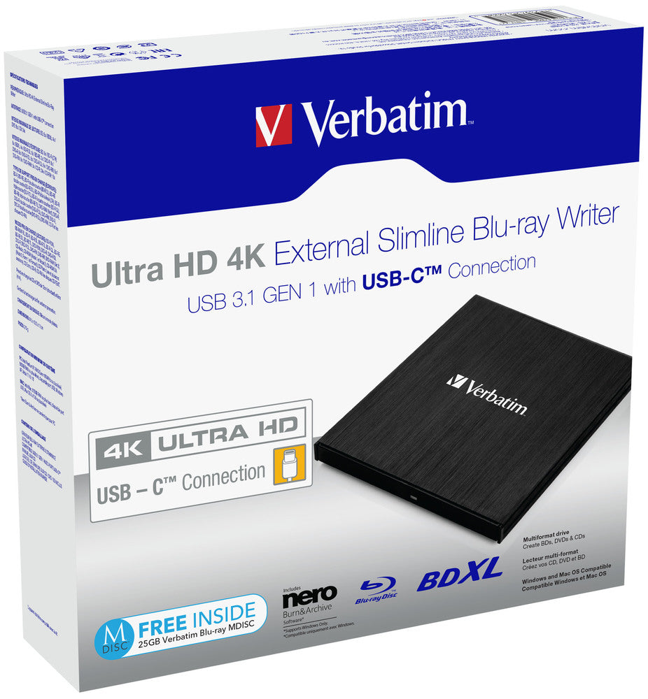 Verbatim 43888 unidad de disco óptico Blu-Ray DVD Combo Negro (6)